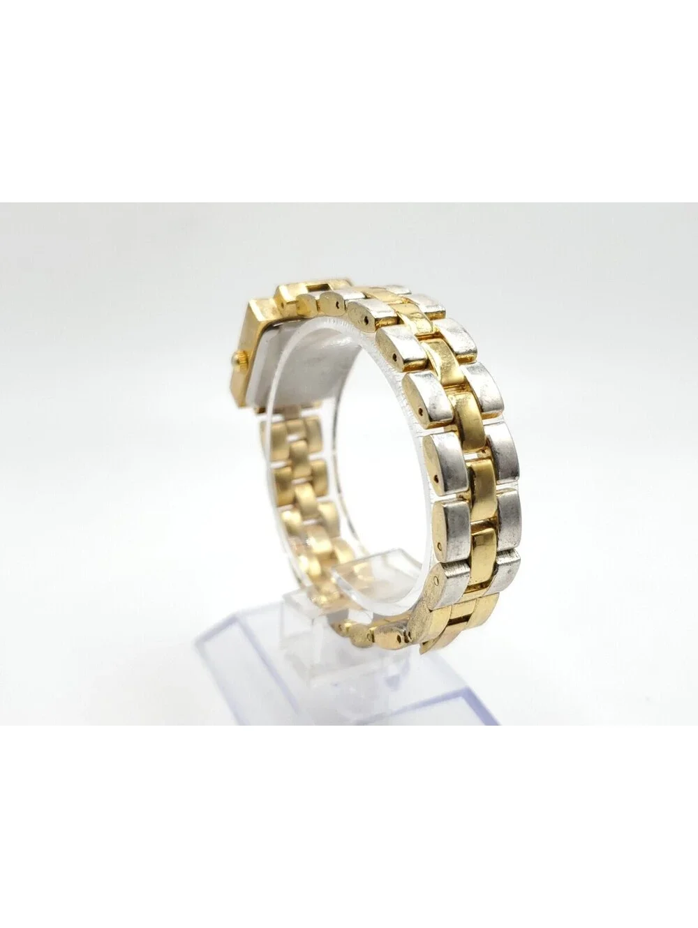 Gruen GR7984 Watch Women 20mm New Battery Reversible Band Gold And Two-Tone